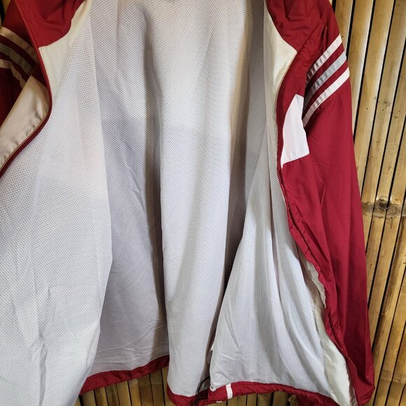 Adidas Men's Vintage 90's Windbreaker Jacket Arkansas Razorbacks Size Large - Picture 5 of 11